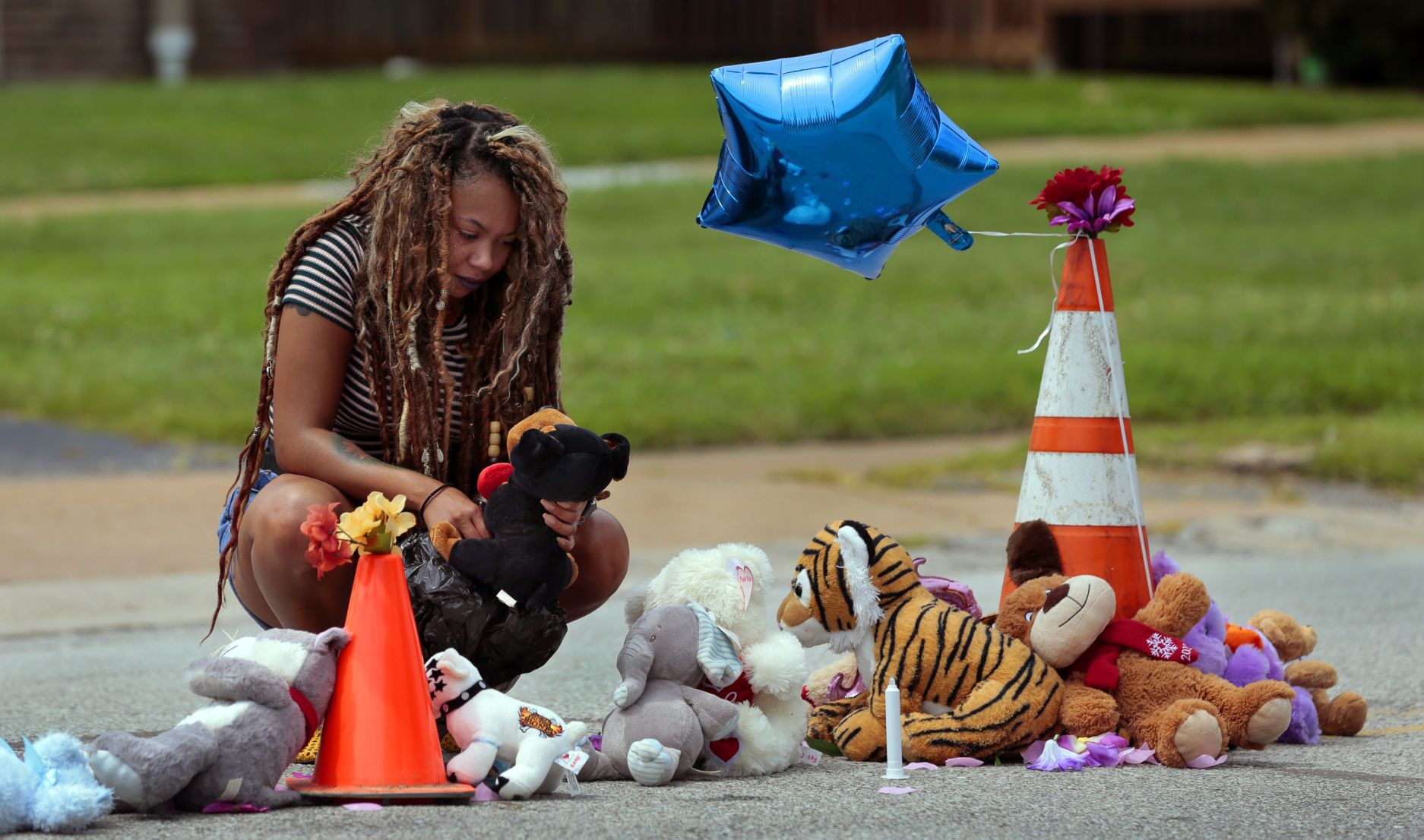 Memorial to Michael Brown, Jr. grows on Canfield Drive on eve of fifth anniversary of Ferguson unrest